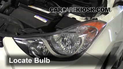2013 Hyundai Elantra Coupe GS 1.8L 4 Cyl. Coupe (2 Door) Lights Headlight (replace bulb)